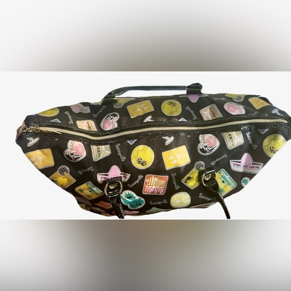 🎀 Betseyville Betsey Johnson Travel Tote Weekender | Y2K Retro Print Duffel - Picture 3 of 8